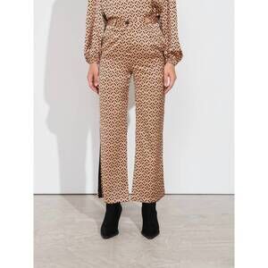 NEW SMF printed satin pant in camel